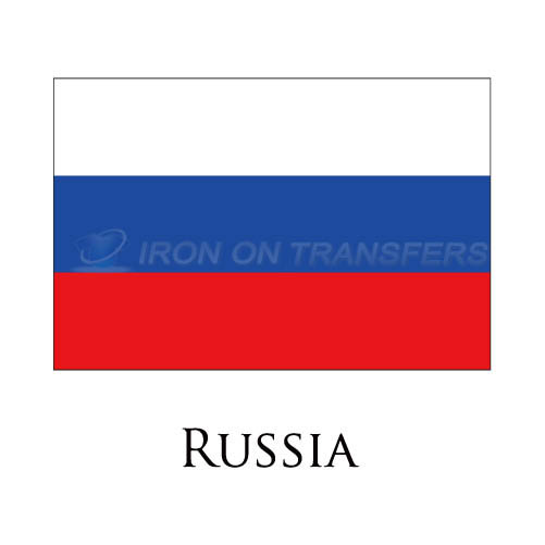Russia flag Iron-on Stickers (Heat Transfers)NO.1965